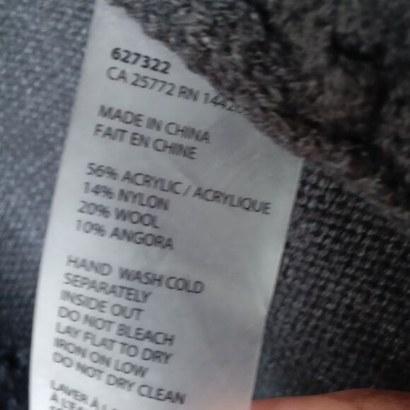 Dex Charcoal Fringe Knit Sweater Vest - Picture 3 of 5